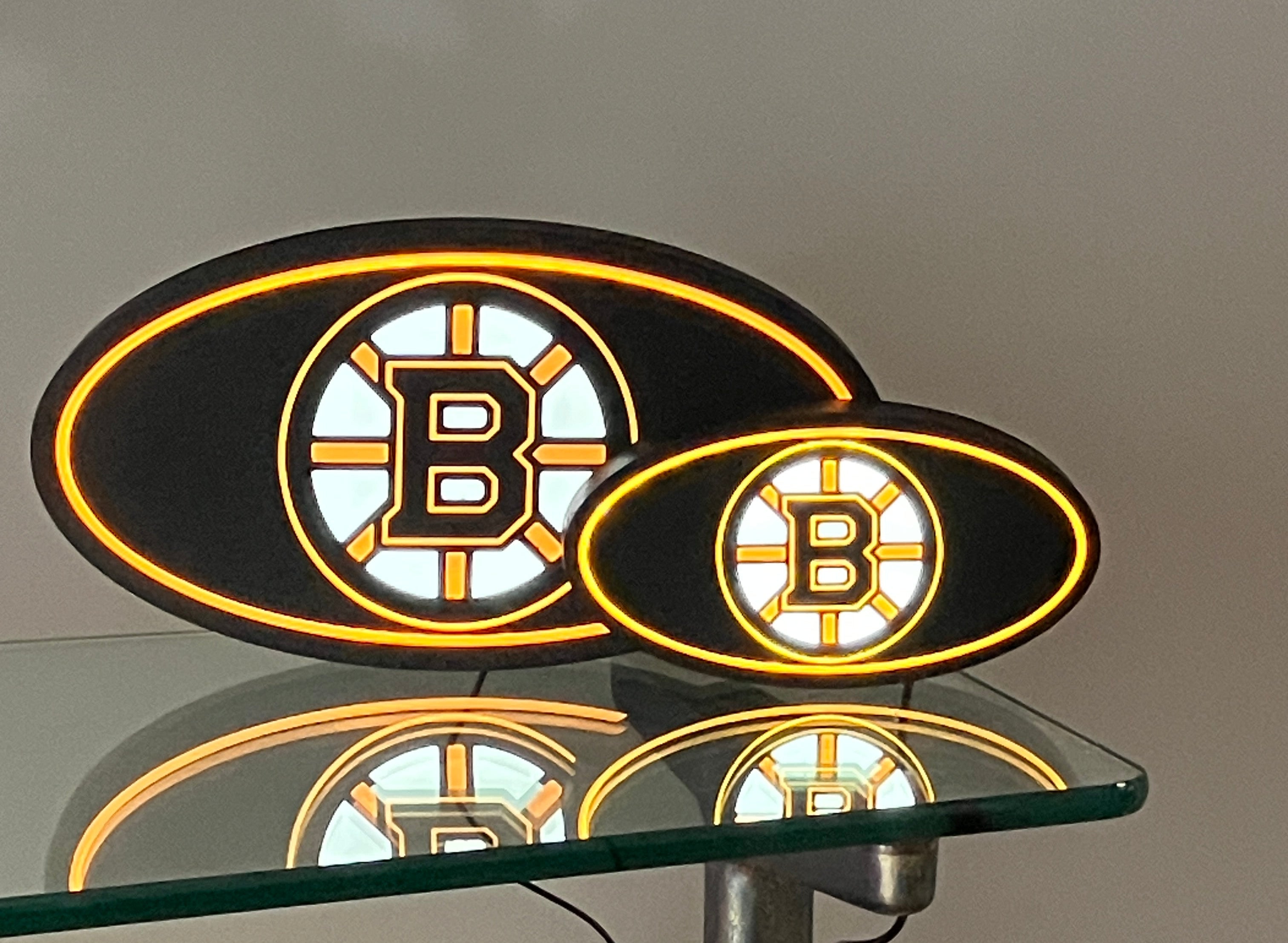 Custom Made 3d Boston Bruins LED LightBox! Light  Box!