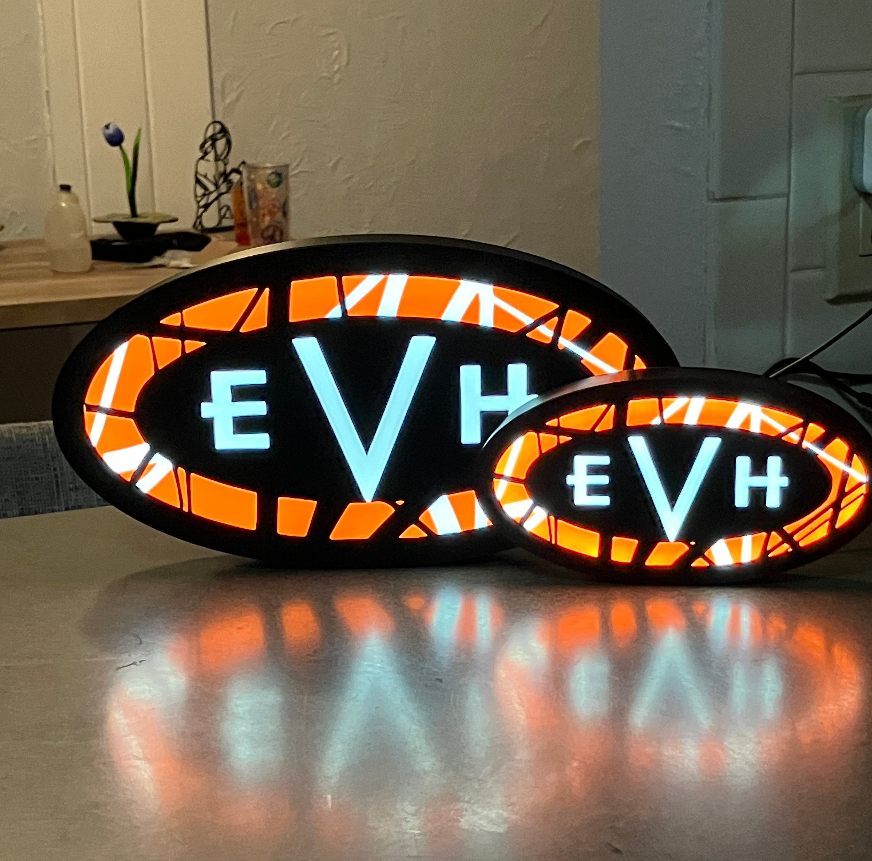 Custom Made 3d EVH Van Halen LED LightBox! Light  Box!
