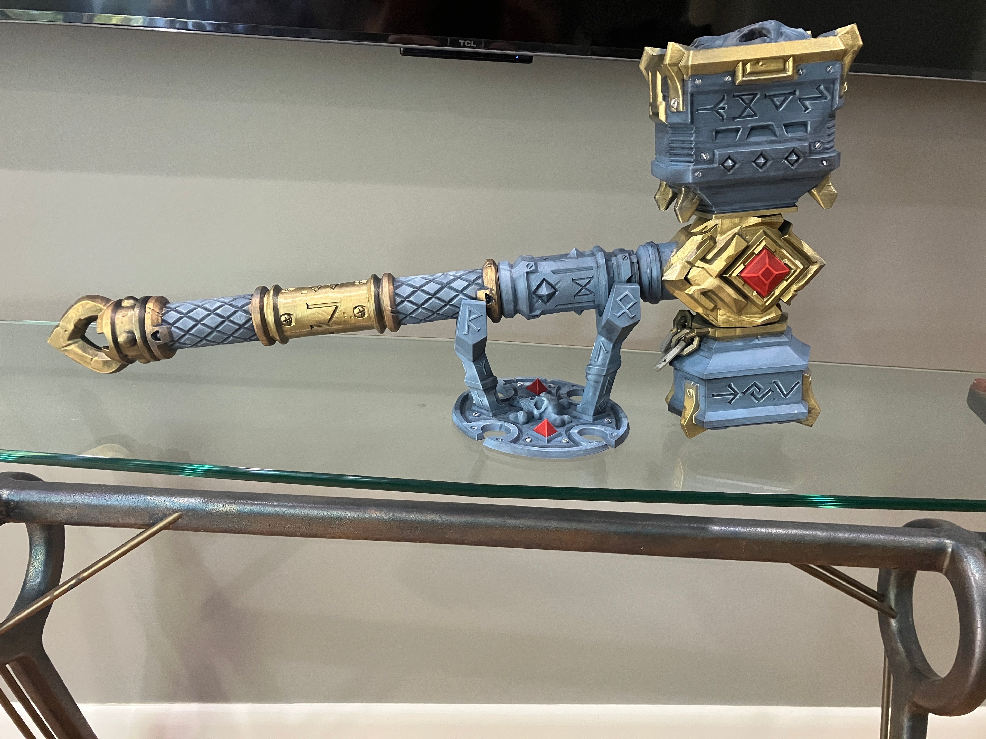 Winterfang Space Wolves Cosplay Eternal Forge Hammer Painted 28”