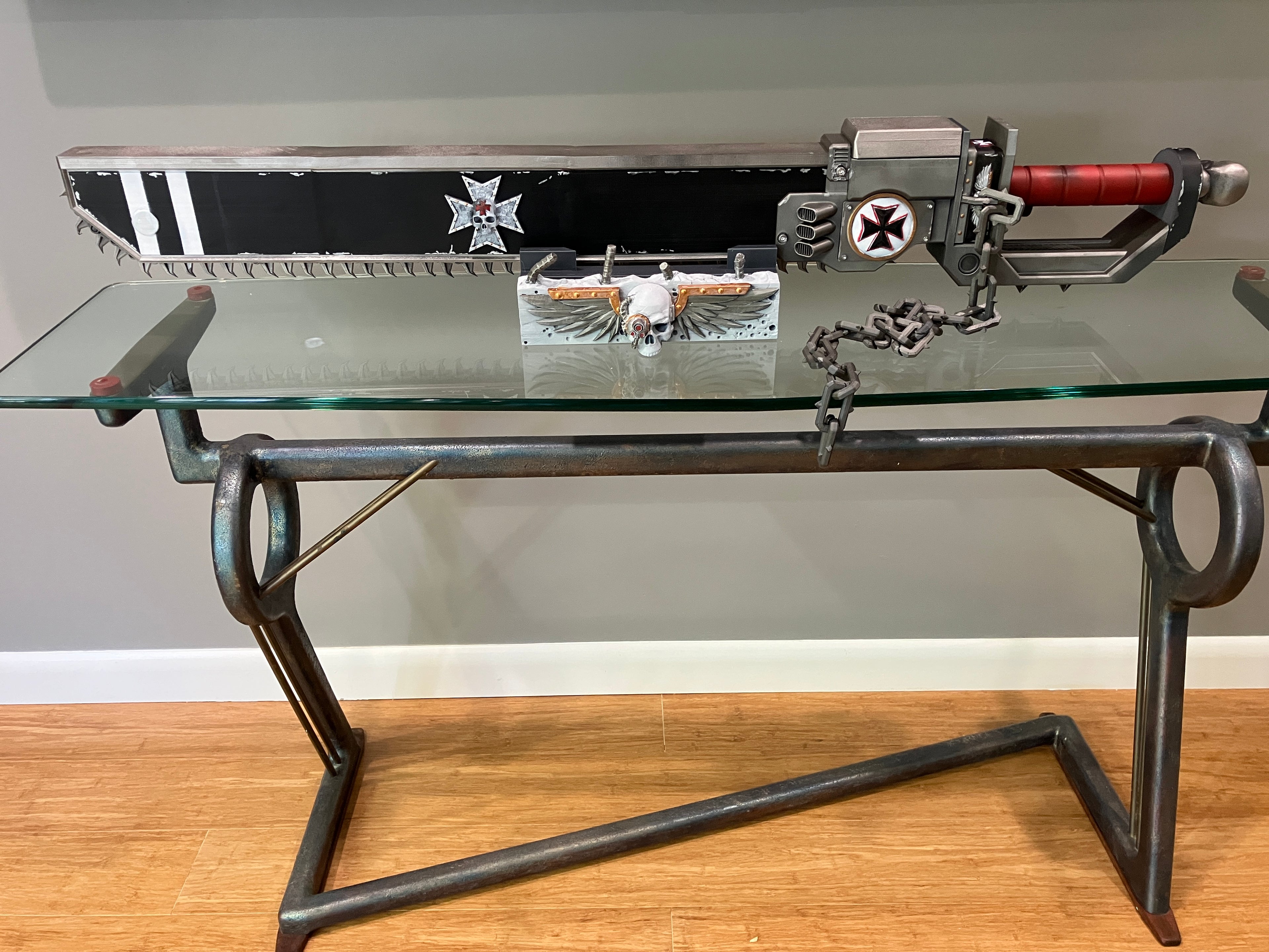 Space Soldier Motorized  With Sound Chainsword  - 3D  Templar Knight Cosplay