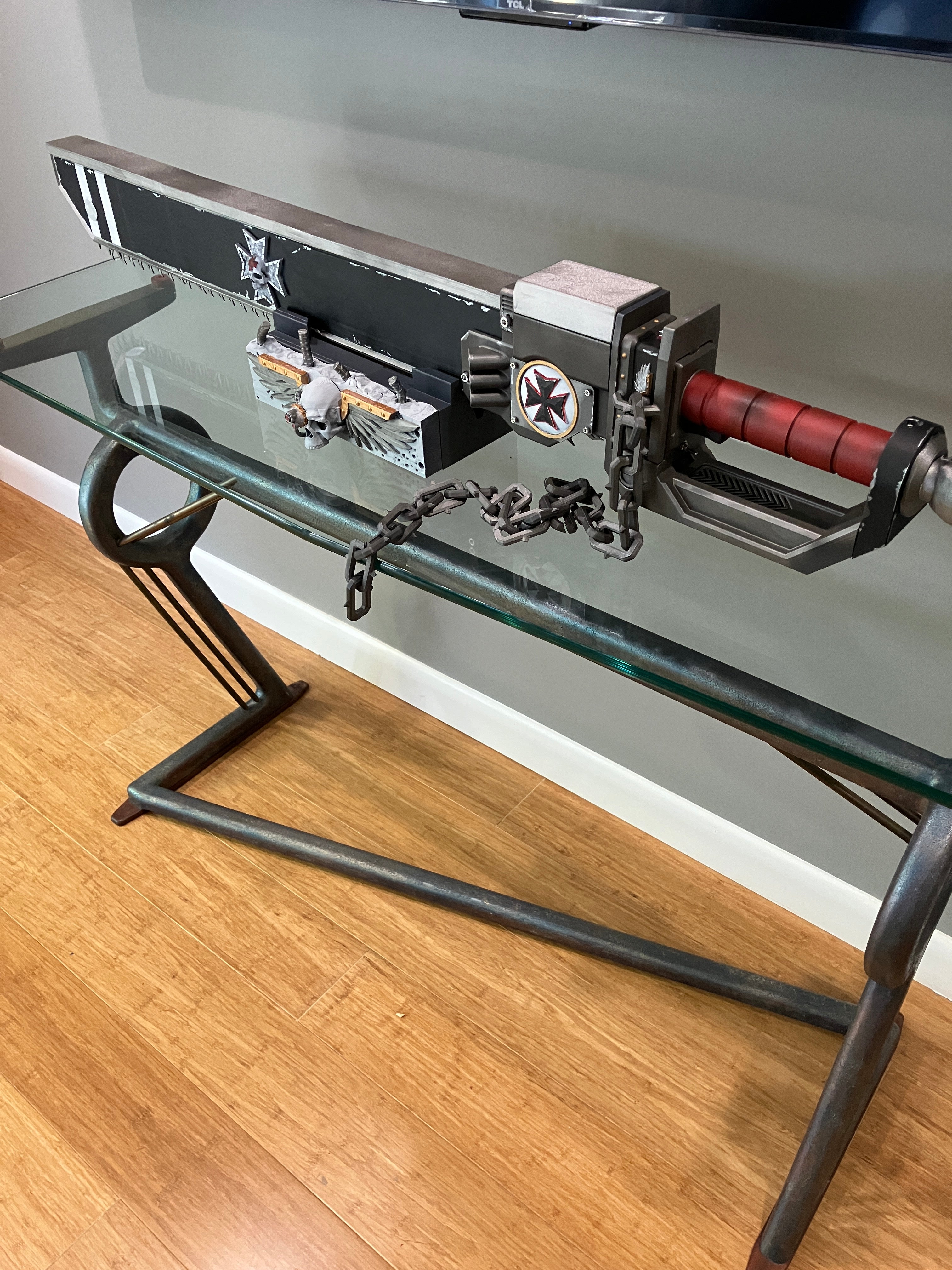 Space Soldier Motorized  With Sound Chainsword  - 3D  Templar Knight Cosplay