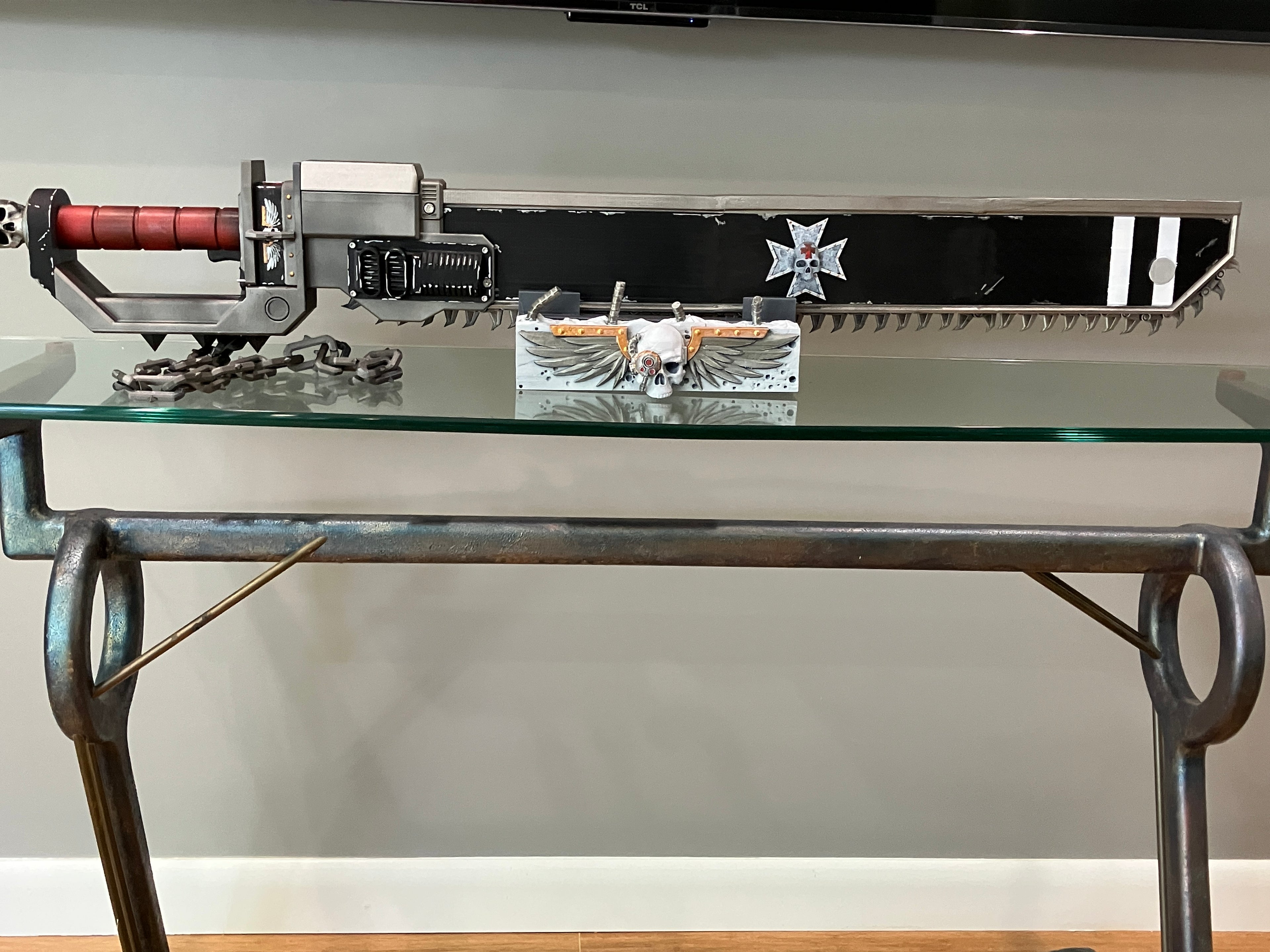 Space Soldier Motorized  With Sound Chainsword  - 3D  Templar Knight Cosplay