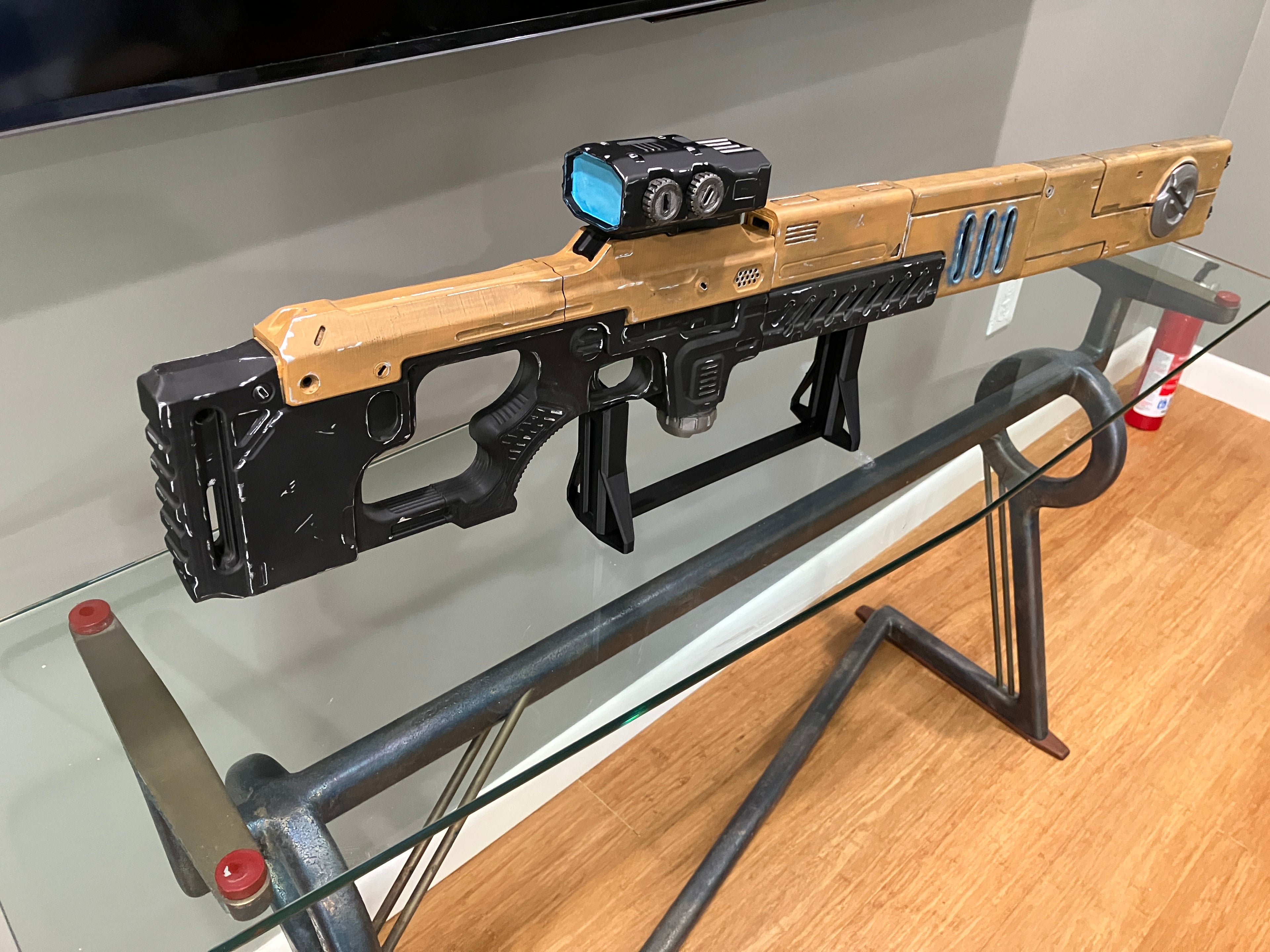 Tau Pulse Rifle Replica 3D printed Cosplay  Or Display NOT REAL weapon